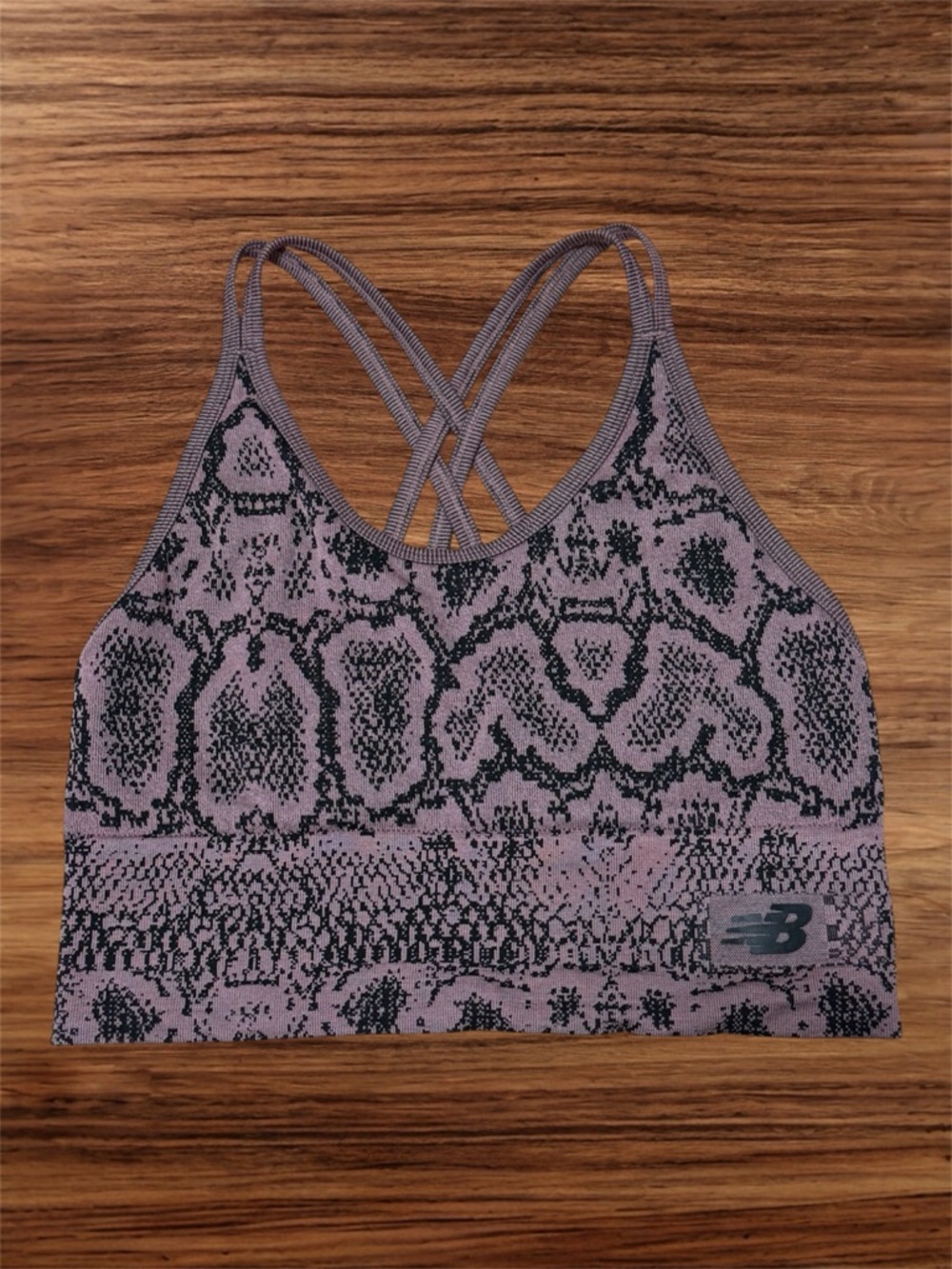 New Balance Snake Print Medium Impact Sports Bra Size XS/S